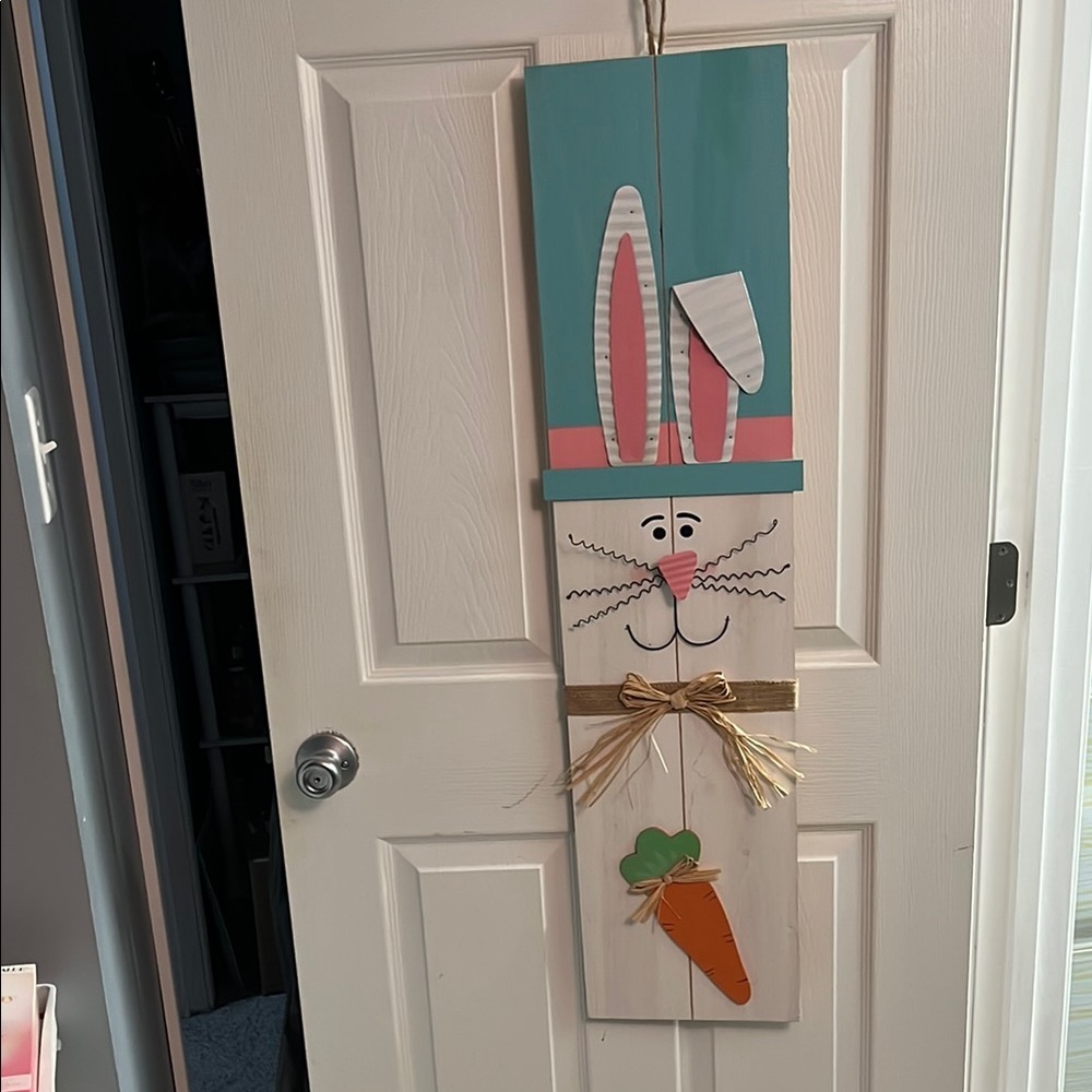 Easter Bunny Hanging Decor or Porch Sitter